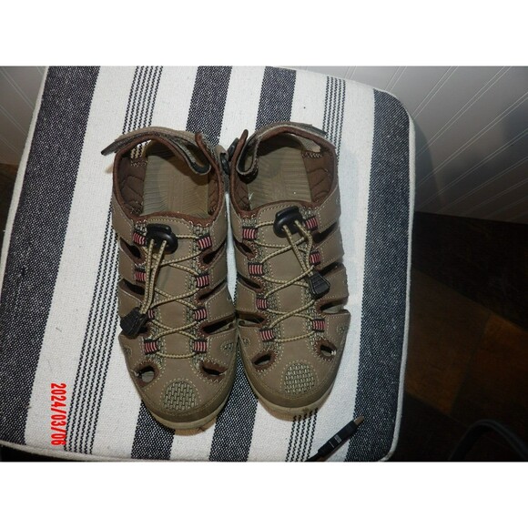 Eddie Bauer Women's Leather Sandals‎ - Blakely - Size 6  - Brown - - Picture 1 of 5